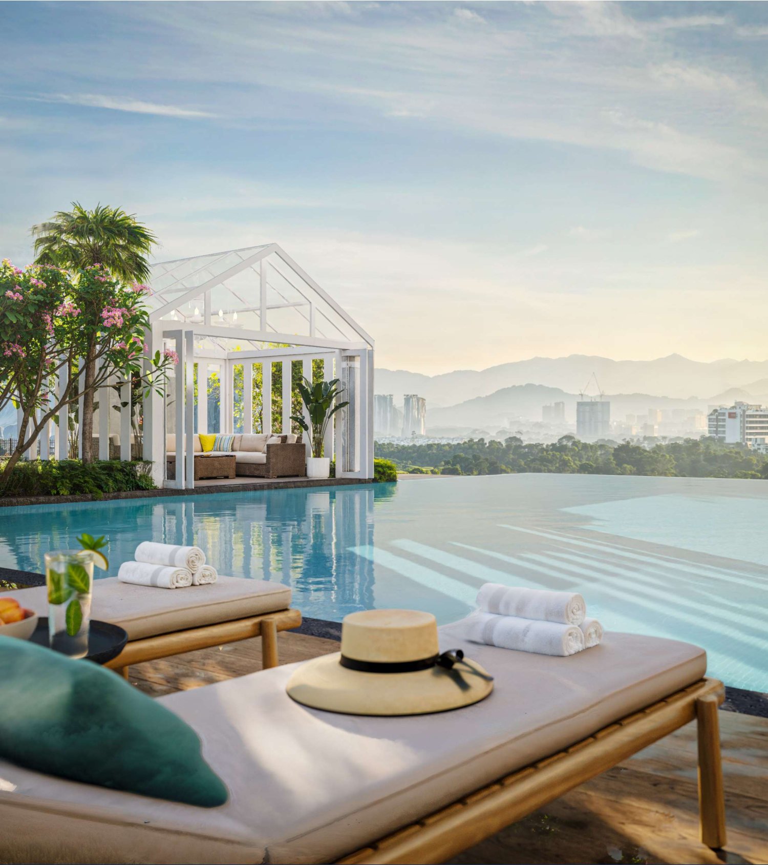 Poolside Cabana at Sevora Residence, artist's impression