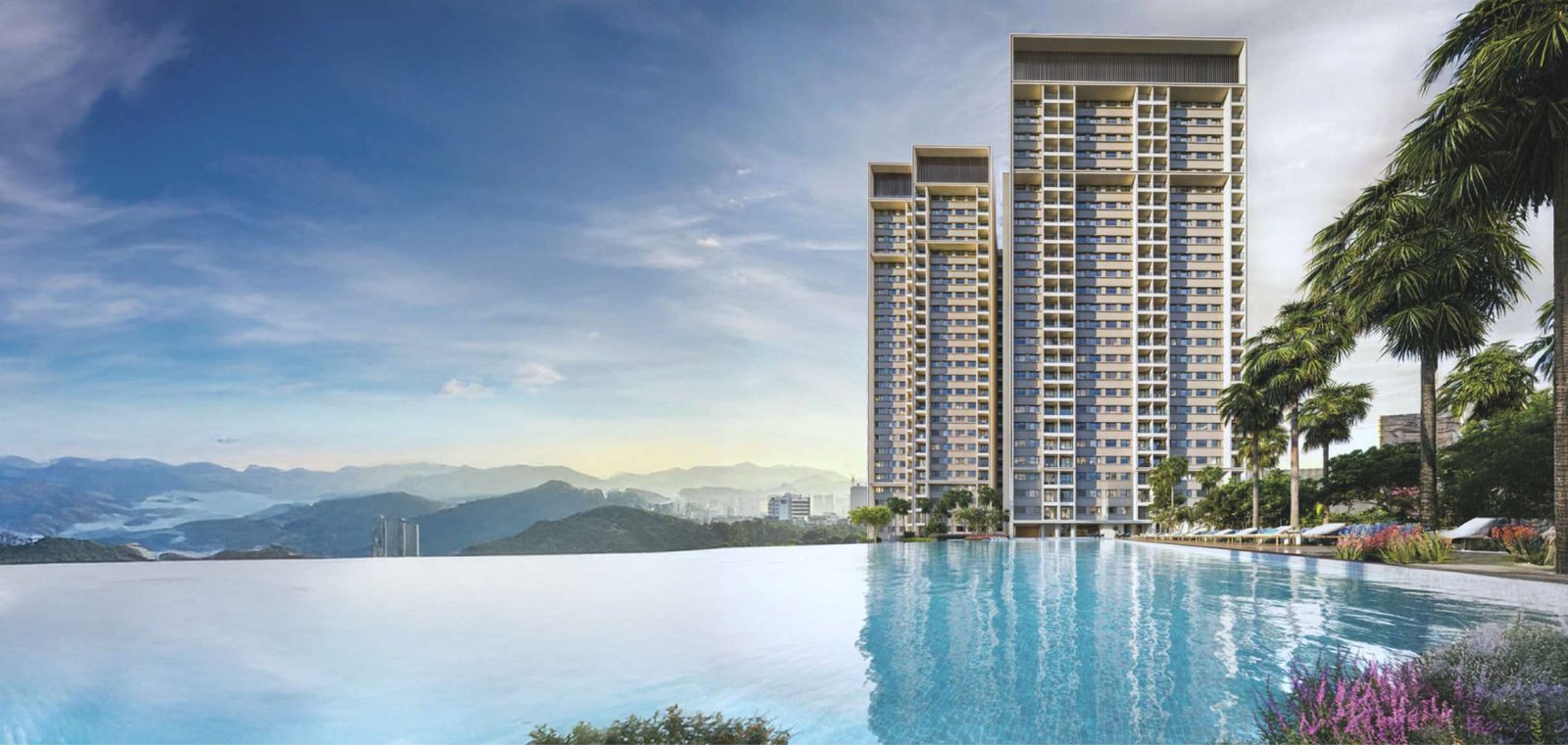 Sevora Residence tower and infinity pool, Bukit Mertajam, artist's impression