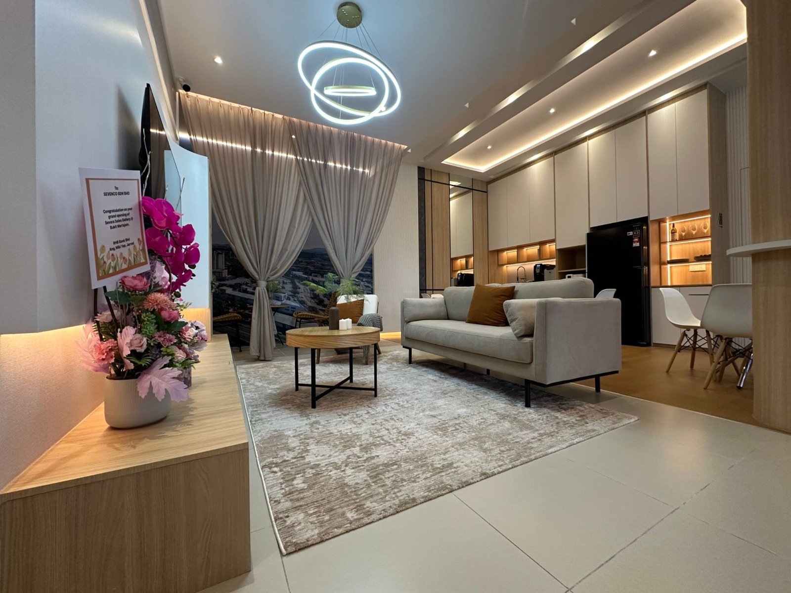 Sevora Residence show unit living & dining