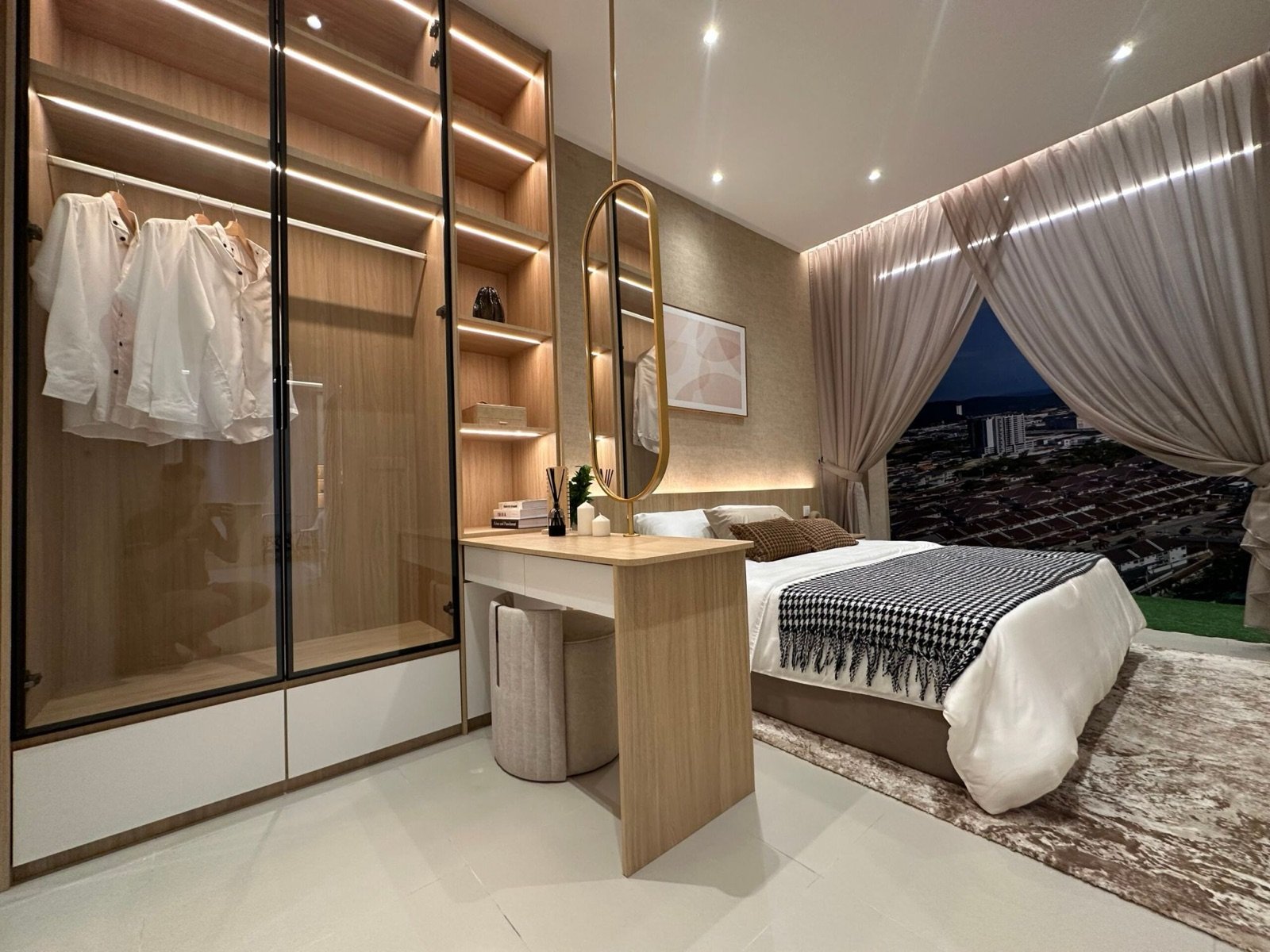Sevora Residence show unit master bedroom